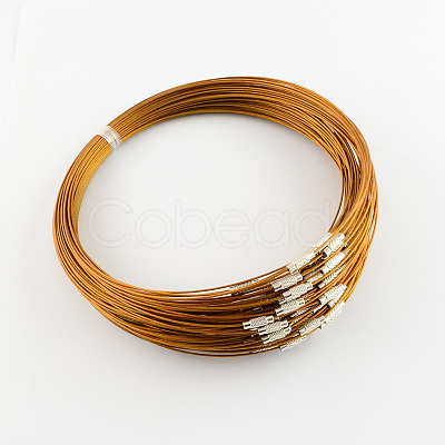 Steel Wire Bracelet Cord DIY Jewelry Making TWIR-R004-07-1