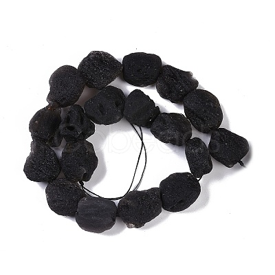 Natural Tektite Beads Strands G-Q164-F03-01-1