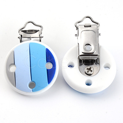 Food Grade Eco-Friendly Silicone Baby Pacifier Clips X-SIL-S003-05C-1