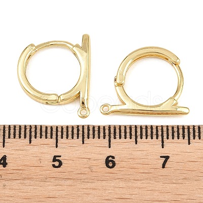 Brass Hoop Earring Findings KK-H292-38G-01-1