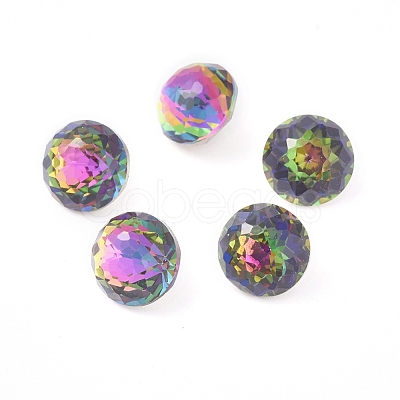 K5 Glass Rhinestone Cabochons X-RGLA-L010-A-M-1