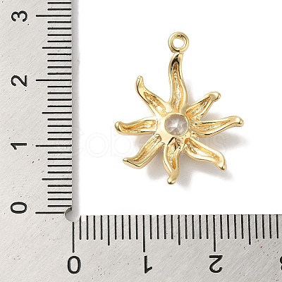 Brass Micro With Glass Pendants KK-U013-05P-1