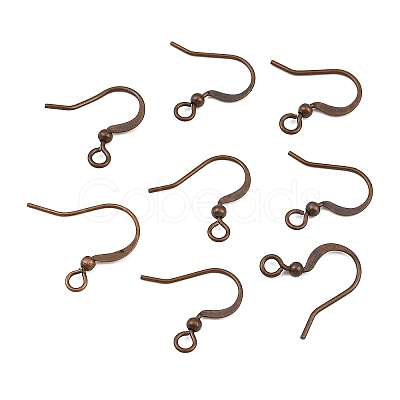 Brass French Earring Hooks KK-Q369-RC-1