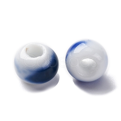 Bright Glazed Porcelain Beads PORC-D300-A07-1