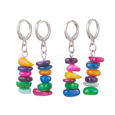 Brass Hoop Earrings EJEW-JE06970-01-1