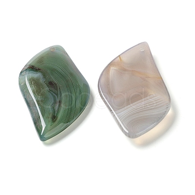 Natural Banded Agate/Striped Agate Pendants G-E601-03-1