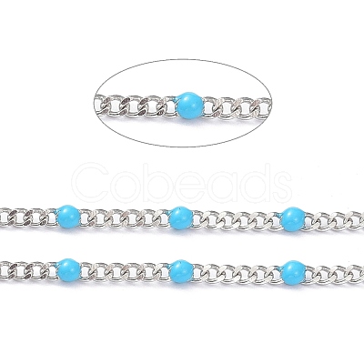304 Stainless Steel Enamel Curb Chains CHS-P013-01P-03-1