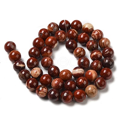 Natural Red Snakeskin Jasper Beads Strands X-G-H298-A02-03-1