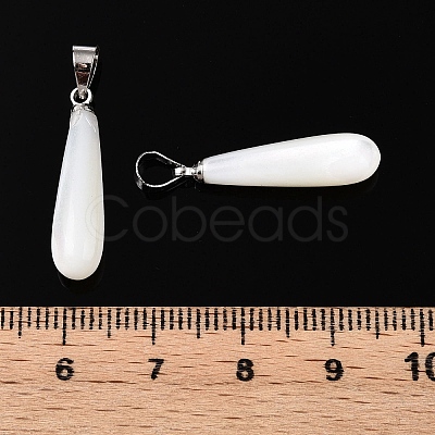 Natural Trochid Shell/Trochus Pendants SSHEL-N027-129-01-1