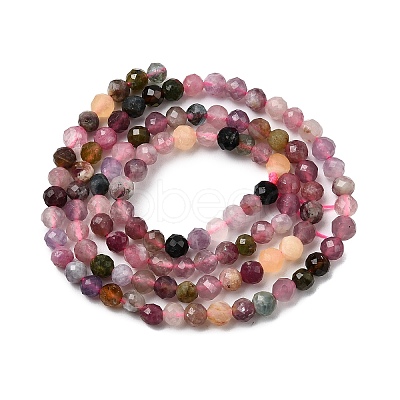Natural Multicolor Tourmaline Beads Strands LS-G-F460-31-1