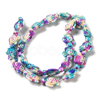 Synthetic Turquoise Dyed Beads Strands X-G-P507-05C-1