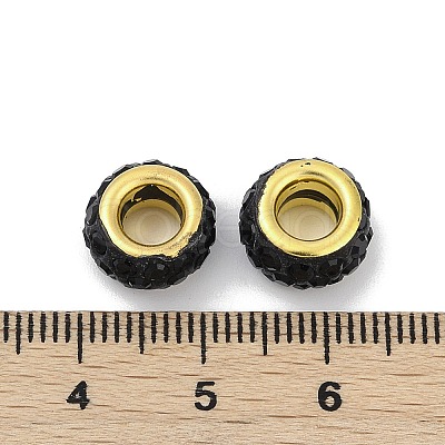 Alloy Rhinestone Clay Pave Beads ALRI-D300-04G-04-1