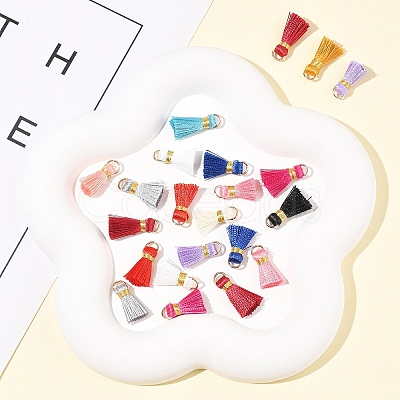20Pcs Handmade Polycotton(Polyester Cotton) Tassel Decorations FIND-FS0003-27J-1