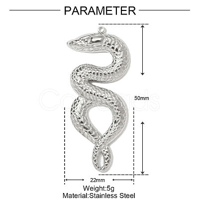 304 Stainless Steel Big Pendants STAS-OY001-09P-1