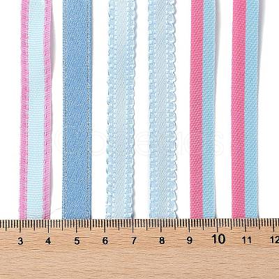 18 Yards 6 Styles Polyester Ribbon SRIB-Q022-C02-1
