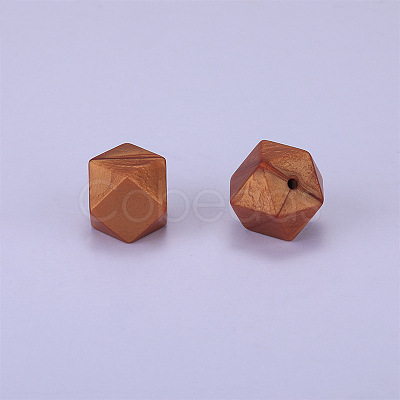 Hexagonal Silicone Beads SI-JX0020A-39-1