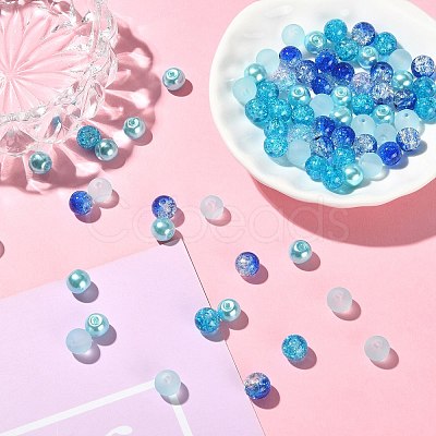 100Pcs Transparent Glass Beads Strands GLAA-CJ0002-06-1
