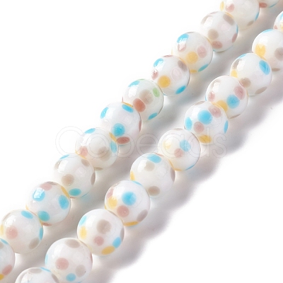 Handmade Lampwork Beads Strands LAMP-D015-11C-1