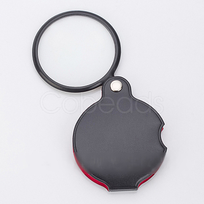 Mini Glass Lens Magnifier AJEW-L073-13-1