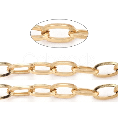 Ion Plating(IP) 304 Stainless Steel Paperclip Chains CHS-F009-02A-G-1