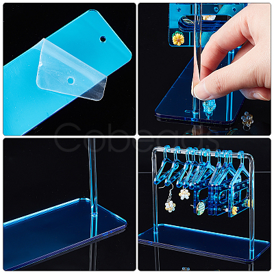 2 Sets Acrylic Earring Display Hanger Rack EDIS-PH0001-42B-1