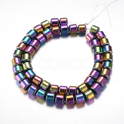 Electroplate Magnetic Synthetic Hematite Bead Strands G-A164-11D-01-1