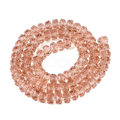 Transparent Glass Beads Strands GLAA-Q114-01A-A03-1
