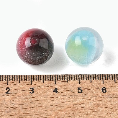 Two Tone Transparent Resin Beads RE-CBAC6DF-01-1