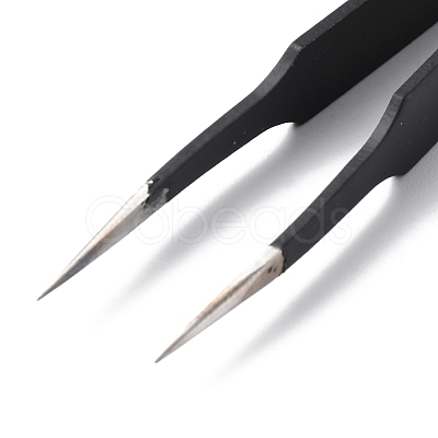 Spray Painted 201 Stainless Steel Beading Tweezers TOOL-G021-07-1