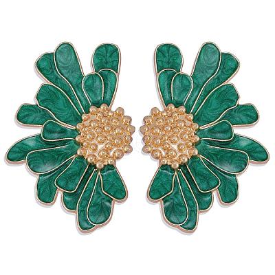 Vintage Flower Stud Earrings for Women JE1095B-1
