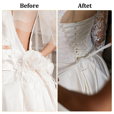 Cloth Cord for Women's Wedding Dress Zipper Replacement OCOR-WH0046-33-1