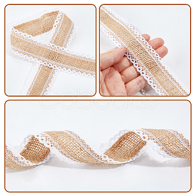 5Roll Burlap Ribbon OCOR-WH20014-12-1