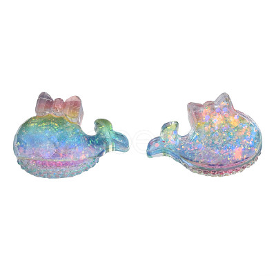 Transparent Epoxy Resin Decoden Cabochons CRES-N034-48-1