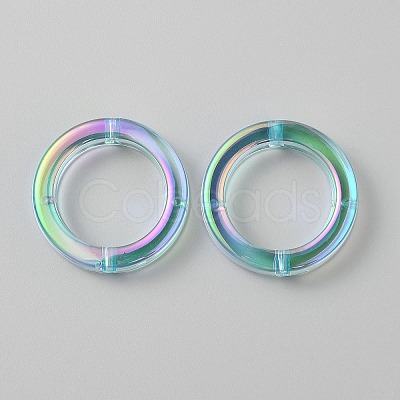 Plating Acrylic Beads MACR-WH0010-20B-01-1