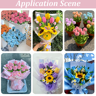 DIY Tulip Twist Stick Making Kits AJEW-SC0032-04-1