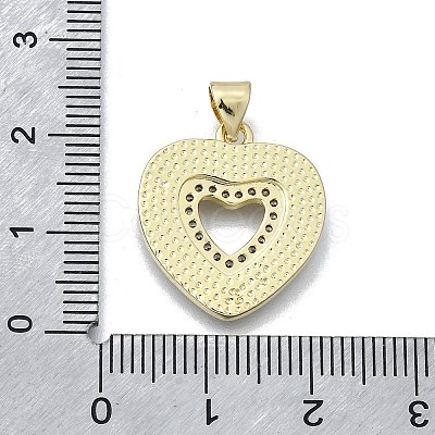 Brass Micro Pave Cubic Zirconia Pendants KK-V010-05G-03-1