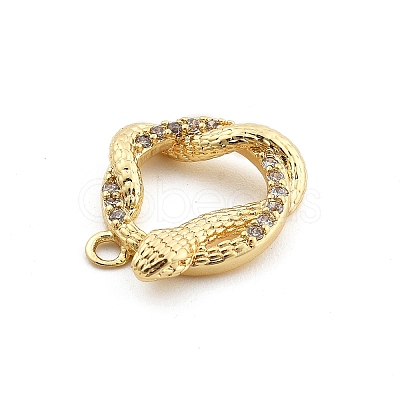 Brass Micro Pave Cubic Zirconia Pendants KK-M321-01B-G-1