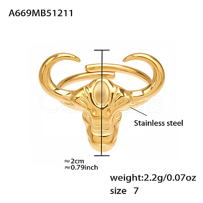 316L Surgical Stainless Steel Enamel Cuff Open Rings WG18EEE-06-1