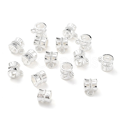 Tibetan Style Alloy Tube Bails TIBE-30047-S-RS-1