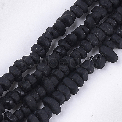 Spray Painted Non-magnetic Synthetic Hematite Beads Strands G-T116-19-17-1