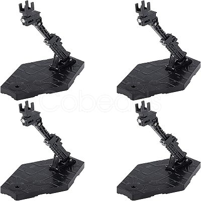 Plastic Assembled Action Figure Display Holders ODIS-WH0248-148-1