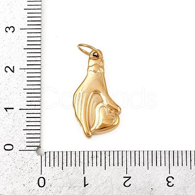 304 Stainless Steel Pendants STAS-K307-09D-G-1