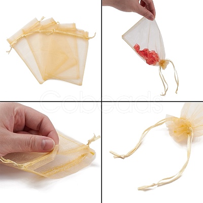 Organza Gift Bags with Drawstring OP-R016-10x15cm-15-1