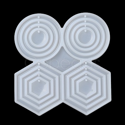 Hexagon/Round/Ring DIY Pendant Silicone Molds SIMO-R002-04-1