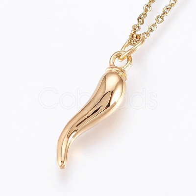 304 Stainless Steel Pendant Necklaces NJEW-P224-11-1