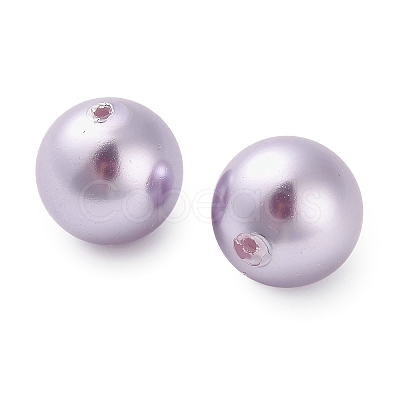Baking Paint Pearlized Glass Pearl Round Beads HY-Q001-02C-03-1