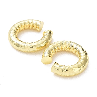 Rack Plating Brass Cuff Earrings for Women EJEW-G352-09G-1