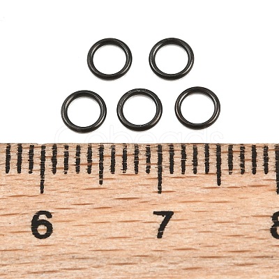 Ion Plating(IP) 304 Stainless Steel Closed Jump Rings STAS-G393-06B-08-1