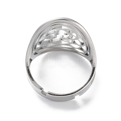 304 Stainless Steel Open Rings for Women RJEW-S240-03P-1