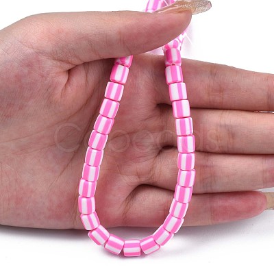 Handmade Polymer Clay Bead Strands CLAY-T020-12E-1